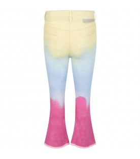 Multicolor jeans for girl with