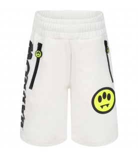 White short for kids with logo