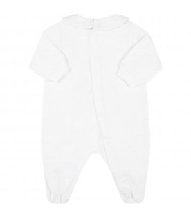 White babygrow for baby kids with teddy bears
