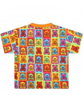 Multicolor t-shirt for baby kids with teddy bears