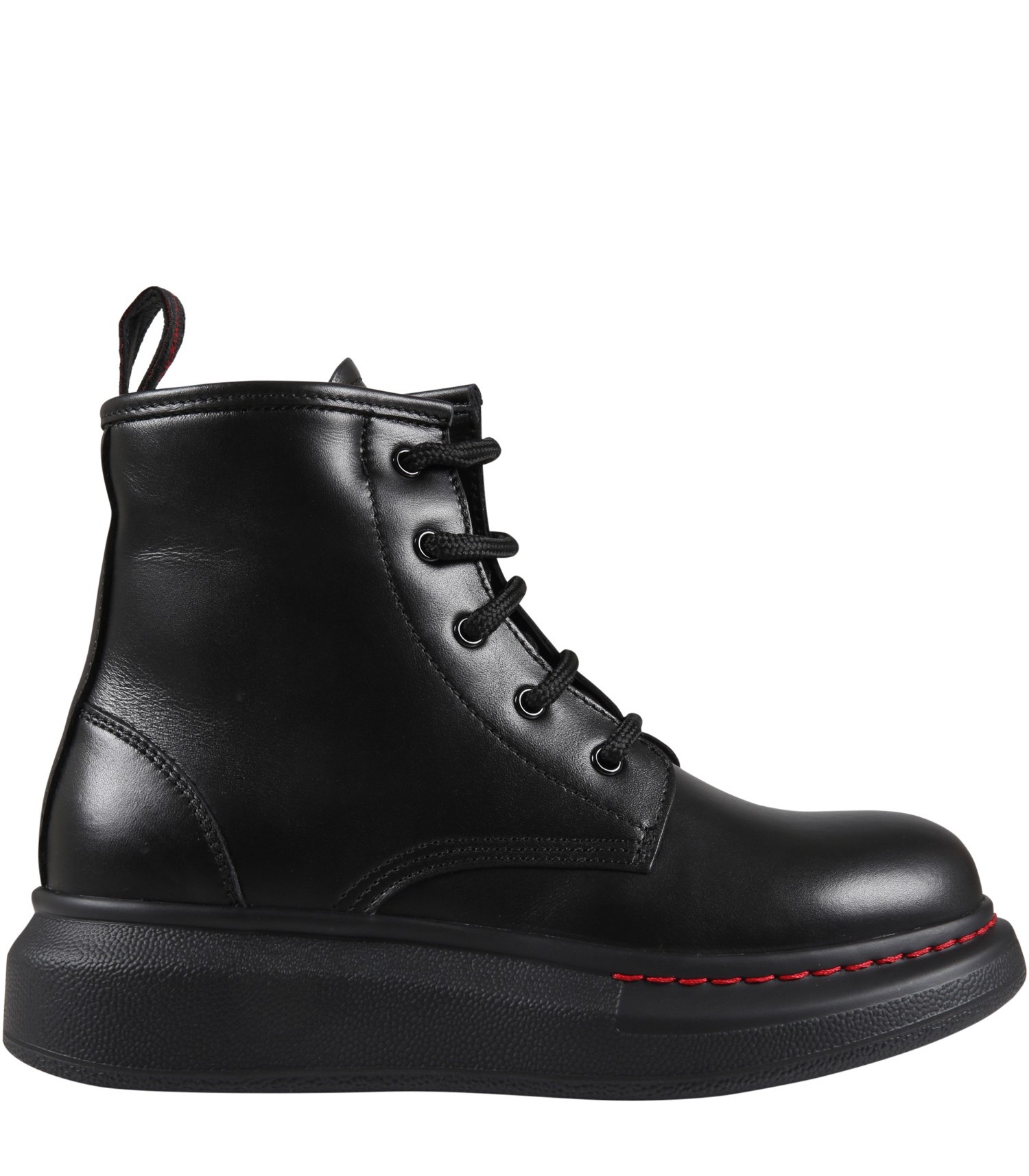 Alexander McQueen Black boots for kids