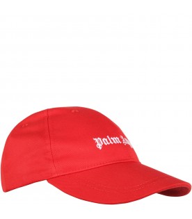 Cappello rosso per bambini con logo