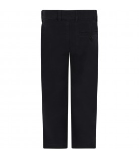Blue trousers for boy with patch