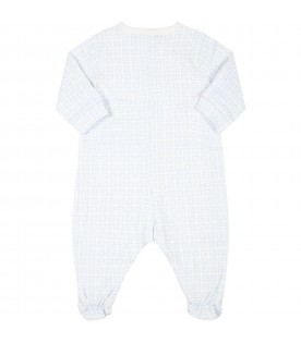 White babygrow for baby girl with iconic G