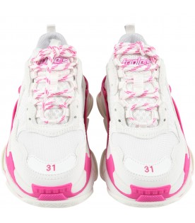 Multicolor ''Triple S'' sneakers for girl with logo