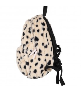 Ivory backpack for kids with spots