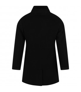 Black coat for girl