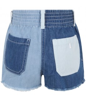 Blue shorts for baby girl