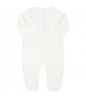 White babygrow for baby kids with bear
