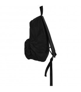 Black backpack for boy with wings