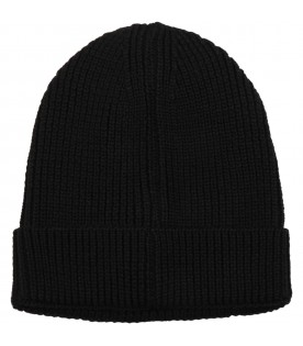 Black hat for boy with cross
