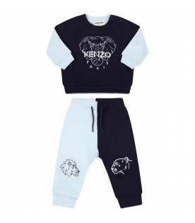 Multicolor tracksuit for baby boy