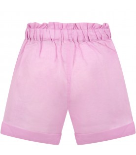 Lilac short for girl with tassels