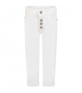 White jeans for girl