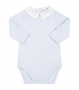 Light blue body for baby boy with logo