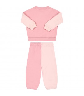 Multicolor tracksuit for baby girl
