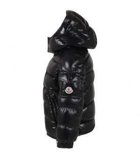 Black ''New Maya'' jacket for boy with patch