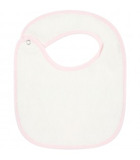 Multicolor bib for baby girl with blinking eyes