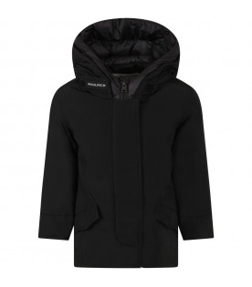 Black ''Arctic parka'' jacket for girl