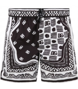 Multicolor boxer for boy with logo