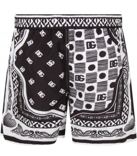 Multicolor boxer for boy with logo