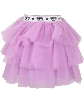 Lilac skirt for girl