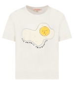 The Animals Observatory T-shirt avorio per bambini con logo