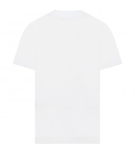 White t-shirt for boy with palm