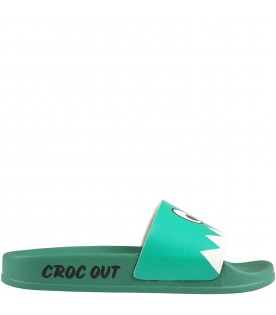 Green sandals for boy
