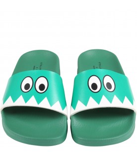 Green sandals for boy