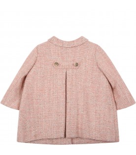 Pink coat for baby girl