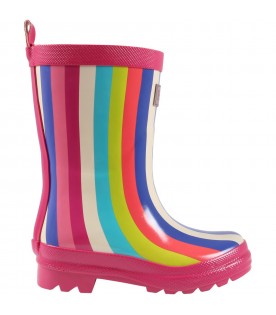 Fuchsia rain boots for girl