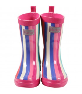Fuchsia rain boots for girl