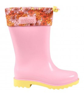Pink boots for girl