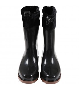 Black boots for girl