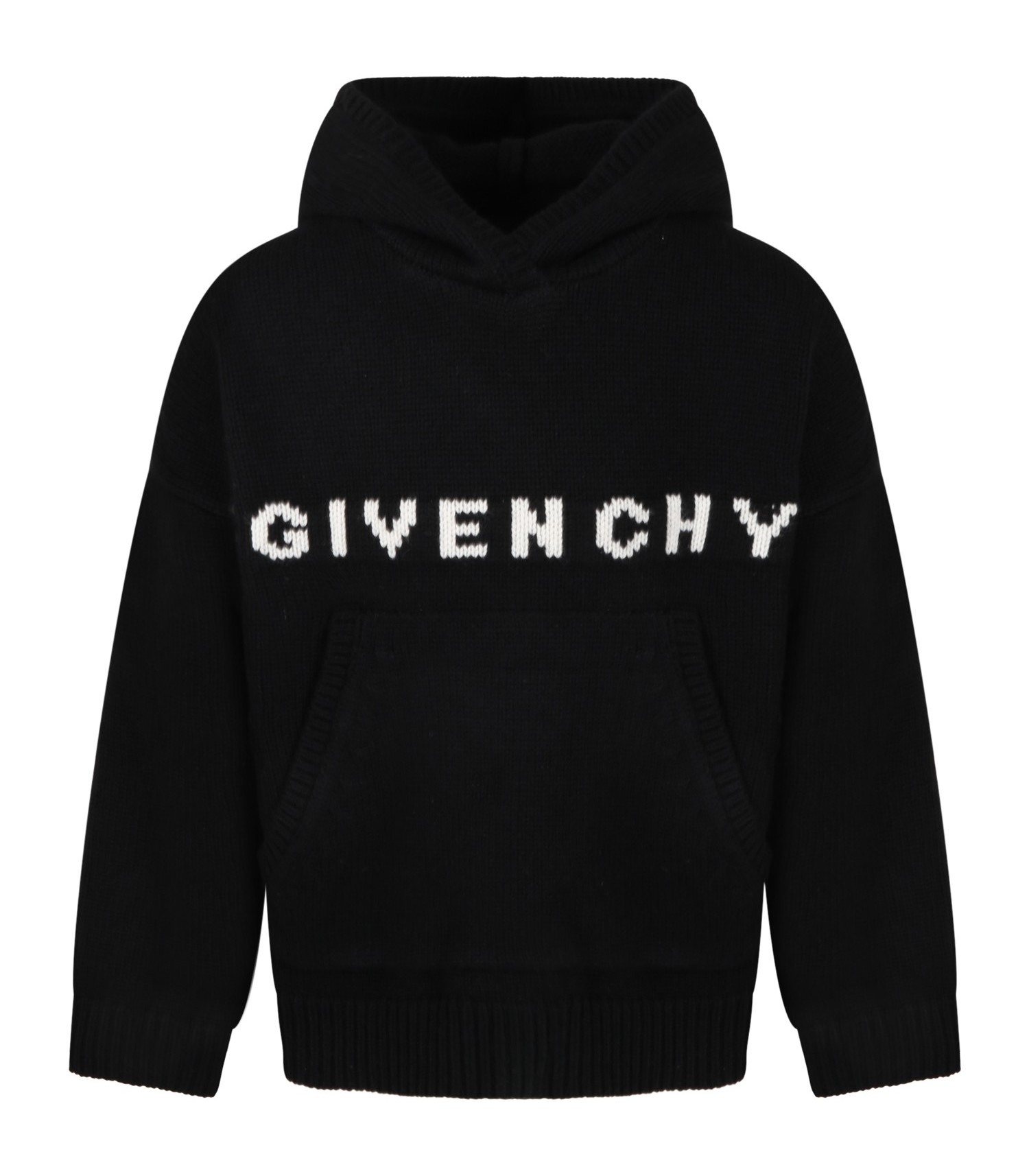 Givenchy Kids Black sweater for kids with logo