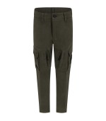 Stone Island Junior Green pants for boy with iconic patch