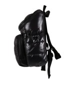 Moncler Kids Black backpack with patch logo