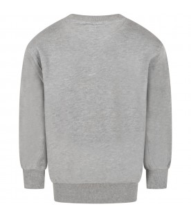 Gray sweatshirt for boy with ball