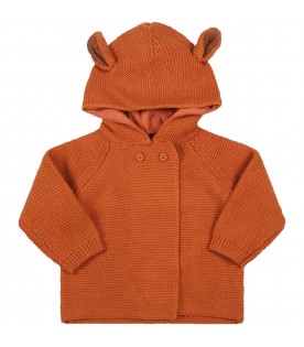Brown cardigan for baby boy