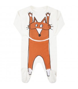 White set for baby boy with fox