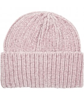 Pink hat for girl with logo