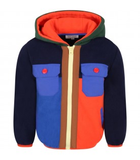 Multicolor sweatshirt for boy with logo