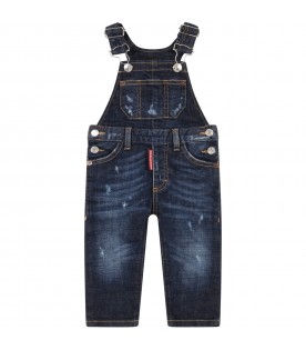 Blue overall for baby boy
