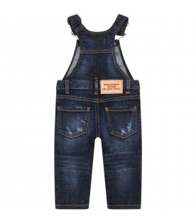 Blue overall for baby boy