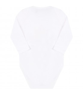 White body for baby boy with logo