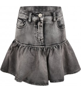Grey skirt for girl with Cip and Ciop