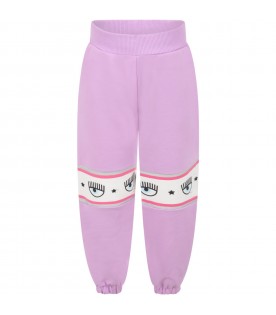 Lilac sweatpant for girl