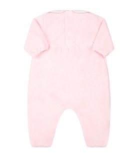 Pink babygrow for baby girl