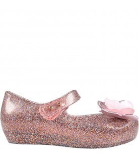 Multicolor ballerinas for girl with butterflies